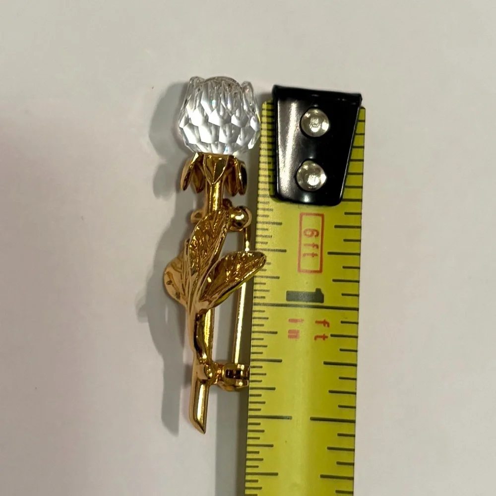 Swarovski Crystal Memories Mini Rose Brooch Pin 1.75